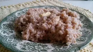 Wheat porridge with butter, a classic recipe