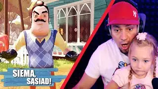 😮 CÓRKA POZNAJE SĄSIADA! (Juniorsky Hello Neighbor Część 1)