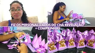 MONTANDO OS PERSONALIZADOS DO CHÁ REVELAÇÃO + COMPRINHAS DE DECORAÇÃO