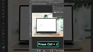 How to Place Laptop Screen on Laptop Display in Photoshop 2025