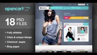 Preview R.Gen - OpenCart Modern Store Design PSD Retail