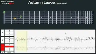 Autumn Leaves - (Joseph Kosma) - Chet Atkins - Guitar Midi Tabs & Score