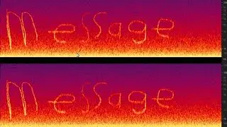 How to hide secret text in a audio message