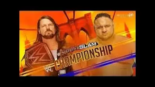 WWE 2K18 Samoa Joe vs Aj Styles Summerslam 2018 /Commentary/
