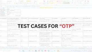 OTP Test Cases | @BeingAProgrammer | Manual Testing | How to write test cases | #ManualTesting