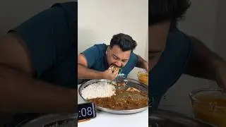 CHICKEN MASALA RICE ROTI Vs PRAWNS MASALA RICE ROTI CHALLENGE😱 