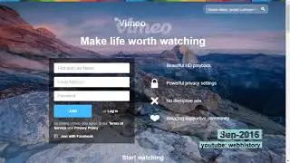 webhistory of vimeo.com