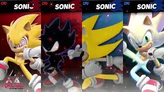 Smash Mods Ultimate:  Sonic Super Form Battle
