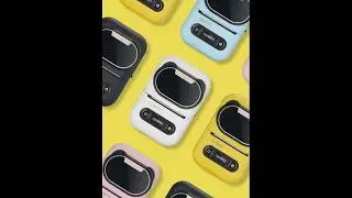 Portable BT Label Maker Wireless Thermal Label Printer with Rechargeable Battery