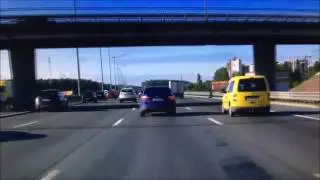 Жёсткое ДТП на КАД
