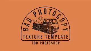 Bad Photocopy Template Part 1: Texture with Single Color Graphics