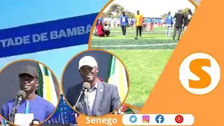 inauguration du stade à Bambaly Augustin Senghor promet des stades  dans la sous région