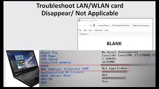 PC05.Troubleshoot and Solve WLAN and WAN  (Ethernet and Wifi) Adapters Lost