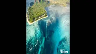 The Underwater Waterfall in Mauritius is a sight for sore eyes
