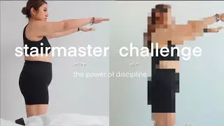 I DID 30 MINUTES ON THE STAIR MASTER FOR 7 DAYS || before & after, my routine