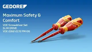 Maximum Safety & Comfort | Screwdriver Set VDE 2162 2172 PM 06 from GEDORE