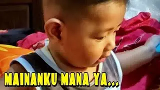 Mainan seadanya dulu ya kalau udah ada uang nanti beli yang bagus 😔 #main #mainan #mainananak