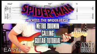 Spider-Man: Across the Spider-Verse Calling Guitar Tutorial Metro Boomin