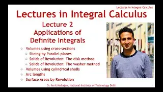 Volume using Integrals | Slicing | Disk method | Washer method | Shell method |||| Arc Length | Area