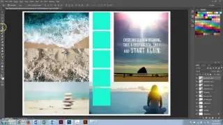 How to create colour swatches for a moodboard in Photoshop