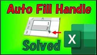 How to Enable Auto Fill Handle and Cell Drag & Drop Option? | How to Solve Drag to Fill not Working