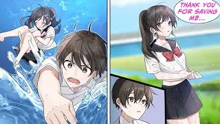 [Manga Dub] The unathletic boy saves a drowning girl and she falls in love with him... [RomCom]