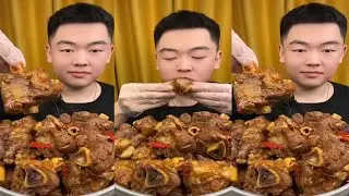 ASMR MUKBANG | Spicy lamb shank * MUKBANG SOUNDS *