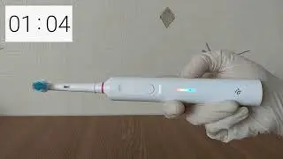 Тестирование таймера. Зубная щетка DEXP ETB-130W 