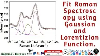 How to Fit Gaussian Function in Raman Spectra data and Indexing using Origin Software