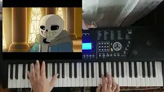 UNDERTALE (from piano)- мелодия чара и санс (кавер собственного исполнения на пианино)