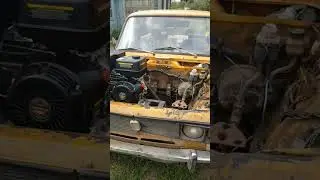 VAZ with a walk-behind tractor engine
