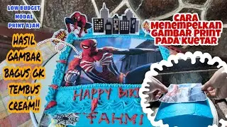 TIPS & CARA  MENEMPELKAN GAMBAR KARAKTER PADA KUE ULANGTAHUN