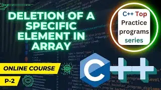 Deletion of a specific element in an array without disturbing the sequence of array #2 | MKL