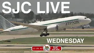 SJC LIVE | SAN JOSE MINETA INTERNATIONAL AIRPORT PLANE SPOTTING WEDNESDAY
