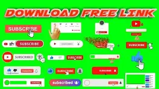Top 25 | Green Screen Animated Subscribe Button No Copyrightright