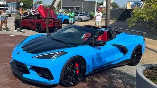 Cars and Coffee Memphis at The Edge Motor Museum #carshow #c8corvette