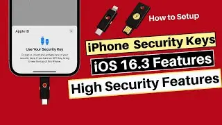 iPhone Security Keys iOS 16.3 Features in Hindi | Add Security Key to iPhone iOS 16.3 in Hindi
