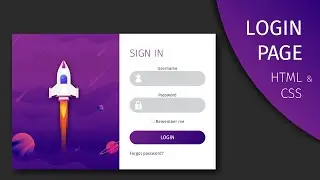 How to build a login page with page transition // HTML & CSS in-depth