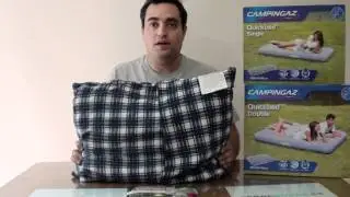Almohada de Viaje 'Fold'n Go' Ideal para el coche, caravana, autobús, tren o avión.