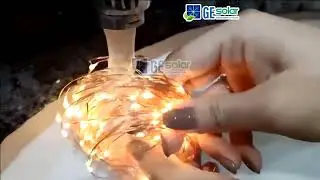 Solar powered firefly Christmas lights