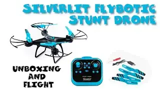 SILVERLIT FLYBOTIC STUNT DRONE - UNBOXING AND FLIGHT