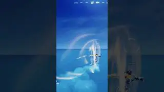 Seeing How Far I Can Travel Into The Ocean With Airbender Powers Fortnite (Gameplay)Like And Sub Thx