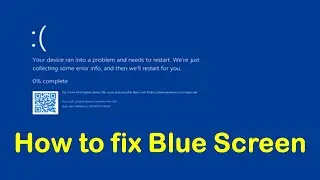 The easy way to fix blue screen error in windows (BSOD)