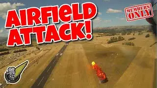 Airfield Attack As Seen From P-51 Mustang