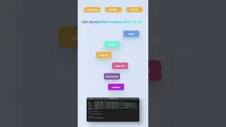 🌈 CSS Animation Showcase – Timing Functions + Colourful Effects | CodeGuy 