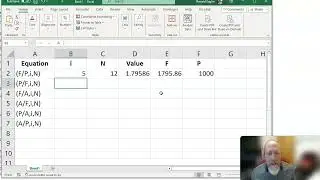 EGN3613 Demonstration Lecture - Financial Equations in Excel