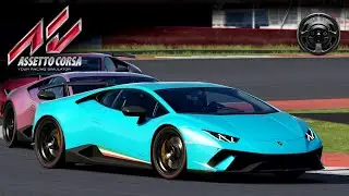 Lamborghini HURACÁN PERFORMANTE - Só SOM do JOGO! 🤫 | ASSETTO CORSA + Thrustmaster T300 RS [PT-BR]