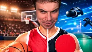Trying to be athletic in 2026, Gleb plays VR games 