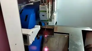 обработка ржавого двутавра кислородом с функцией вспаривания ржавчины Senfeng SF6020TZ IPG 1500W