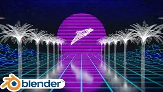 Blender Tutorial: Vaporwave Sunset